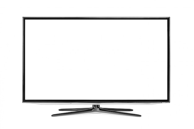 4K-Monitor isoliert auf weiß