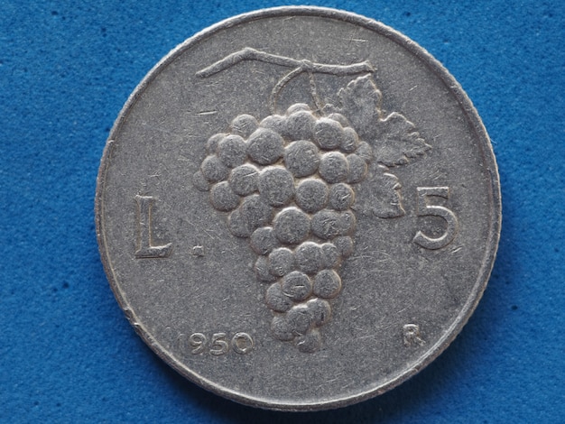 5 Lira Münze, Italien