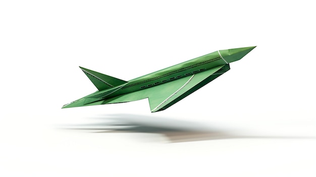 5 Volar con un avión de papel hecho a mano de un billete de un dólar