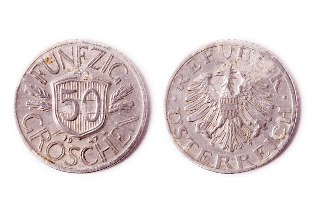 Foto 50 centavos de 1947 na áustria