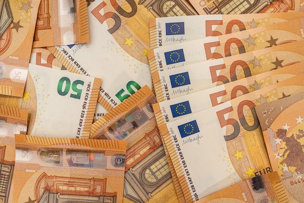 50 Euro Geld als Hintergrund