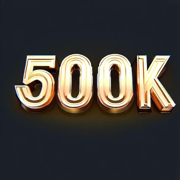 500k Texteffekt