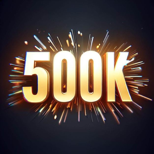 500k Texteffekt