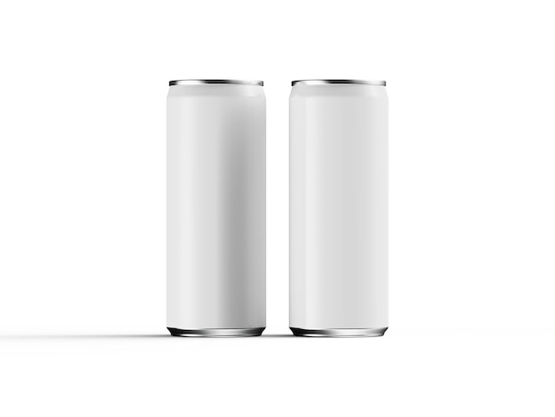 500ml 250ml 330ml Energy Drink Soda Beer Can 3D Render