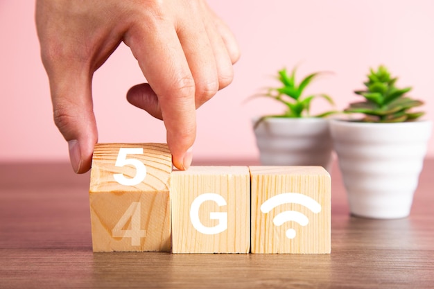 5G 5ª Geração de rede conectando a tecnologia do futuro global