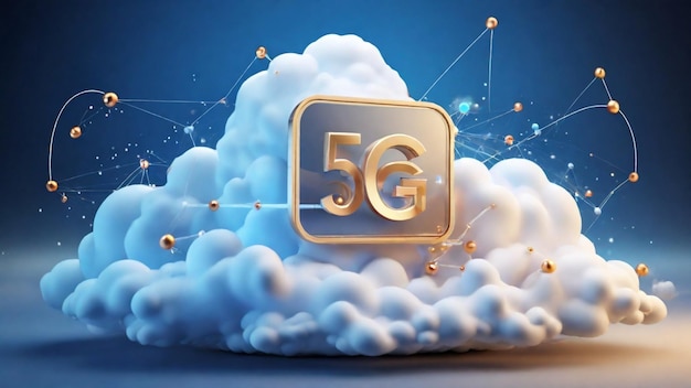 5G-Netzwerk-Technologie, die von ai generiert wird