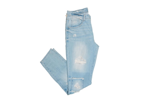 6070 Calça jeans isolada em um fundo transparente