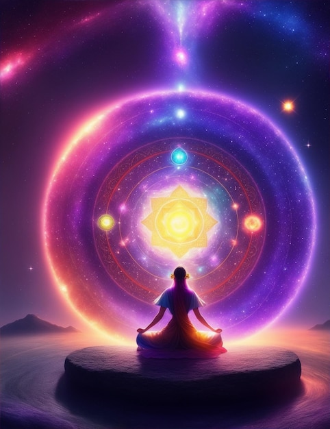 Foto los 7 chakras cultura de la india espíritu paz de la mente equilibrio