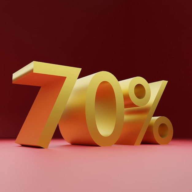 70% de descuento en la etiqueta de precio de oferta de descuento de venta de oro