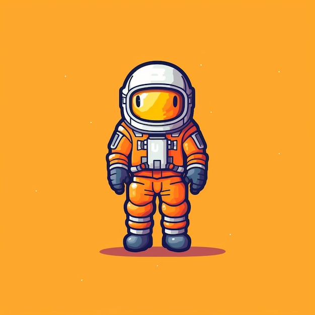 8-Bit-Retro-Astronaut mit KI generiert