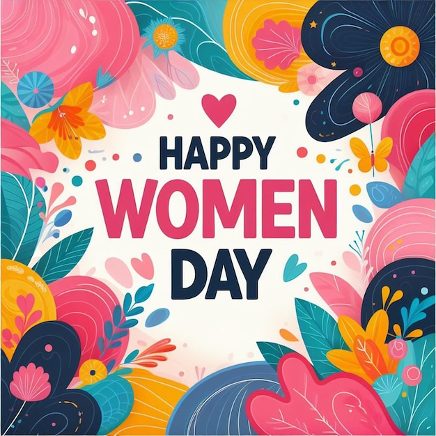 8. März Frauentag Grüßkarte und Happy Womens Day Banner Design Plakat Karte und Poster de