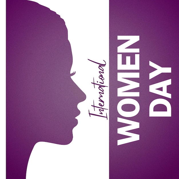 8 de marzo Día Internacional de la Mujer Tarjeta de felicitación Diseño adorable