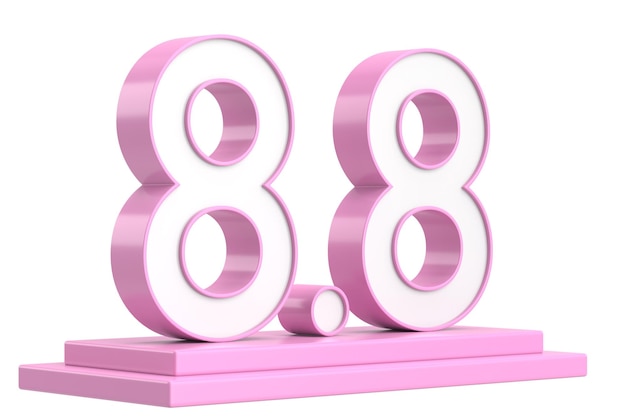 88 venta de agosto venta de ilustración en 3D