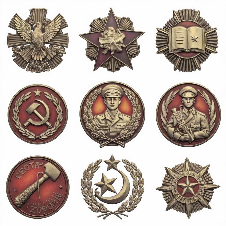 Foto 9 de mayo la medalla de la gran guerra patriótica conjunto aislado
