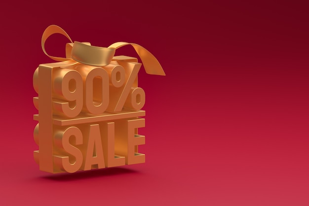 90% Verkauf 3D-Tag in Box mit Band und Schleife auf rot