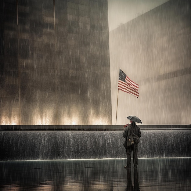 911 dia patriótico 11 de setembro Memorial marco zero Nunca esqueceremos ai gerado