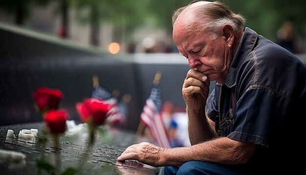 Foto 911 fotografia do memorial day tristeza e desejo 11 de setembro patriot day sessão de fotos emocional