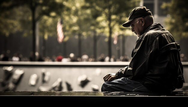911 fotografia do memorial day Tristeza e desejo 11 de setembro Patriot Day sessão de fotos emocional