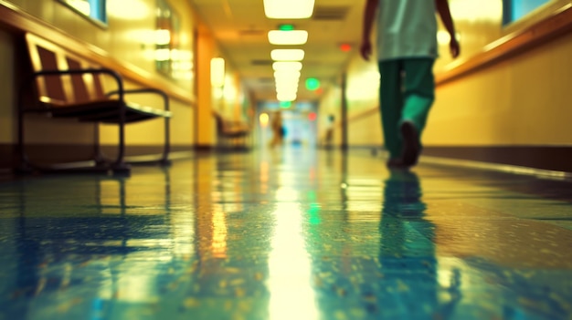 A agitação no corredor do hospital