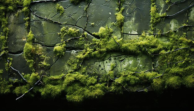 A água das árvores verdes da floresta reflete a beleza da natureza gerada pela IA