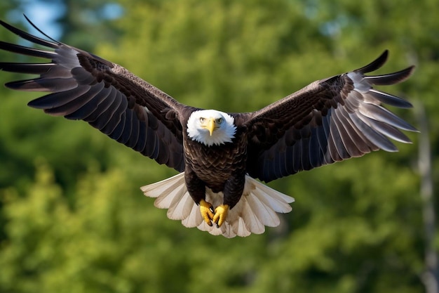 A águia voa com orgulho Foto patriótica