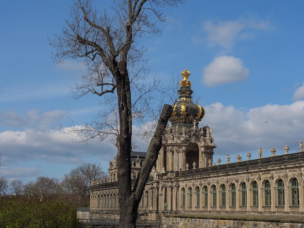 Foto a antiga cidade de dresden, na alemanha