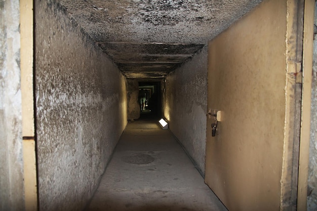 Foto a antiga necrópole de saqqara no deserto do egito