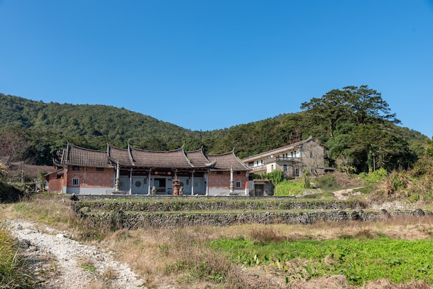 A aparência geral dos templos budistas tradicionais chineses