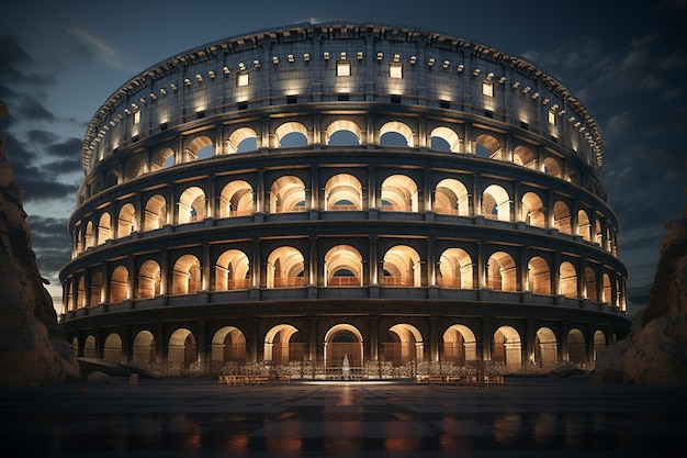 A arquitetura inspiradora do Coliseu em 00662 00