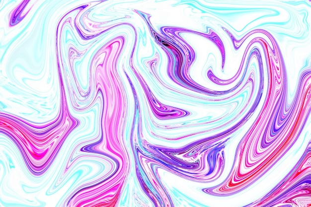 a arte das formas lilás serenas e dos padrões fluidos à medida que a tinta lilás e roxa flui livremente, resultando em uma estrutura interessante no fundo colorido abstrato
