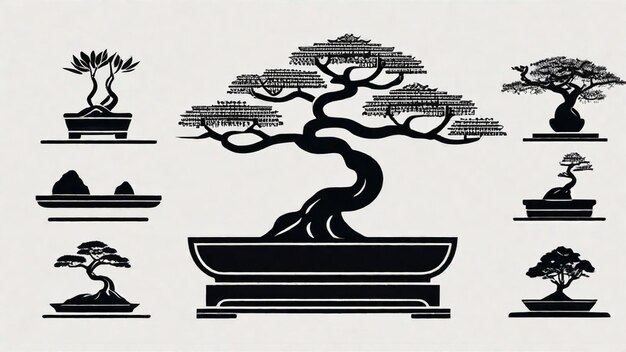 Foto a arte de esculpir bonsai