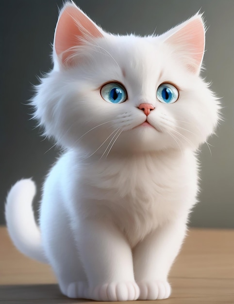 A_awesome_cute_cat_animation Ai Gerado