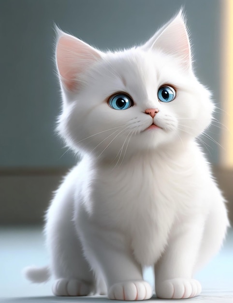 A_awesome_cute_cat_animation Ai Gerado