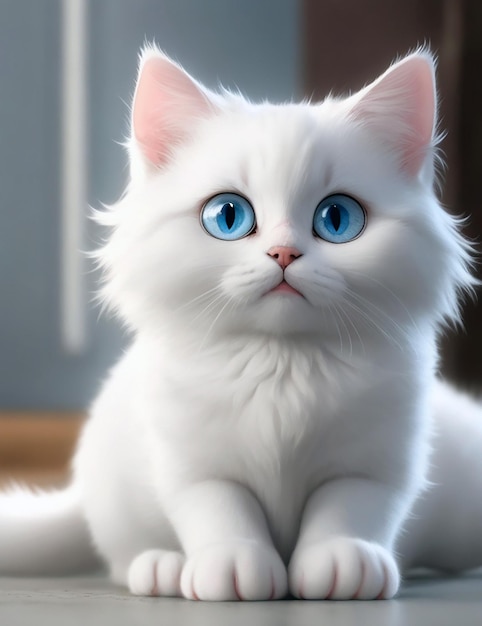 A_awesome_cute_cat_animation Ai Gerado