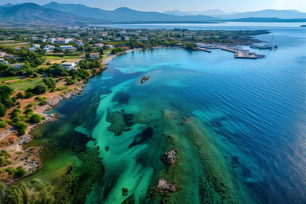 Foto a baía da ilha egina