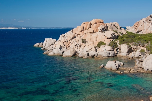 A Baía de Cala Spinosa na Sardenha