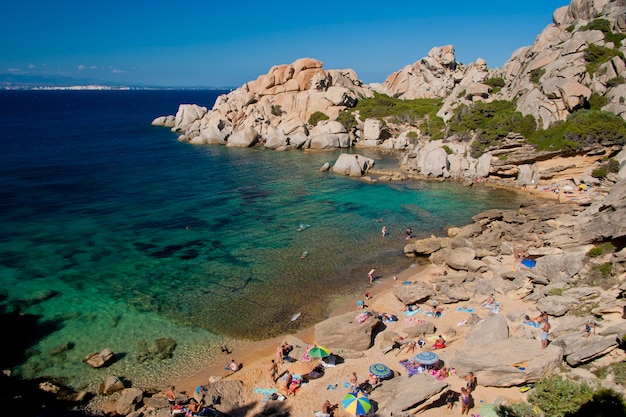 A Baía de Cala Spinosa na Sardenha