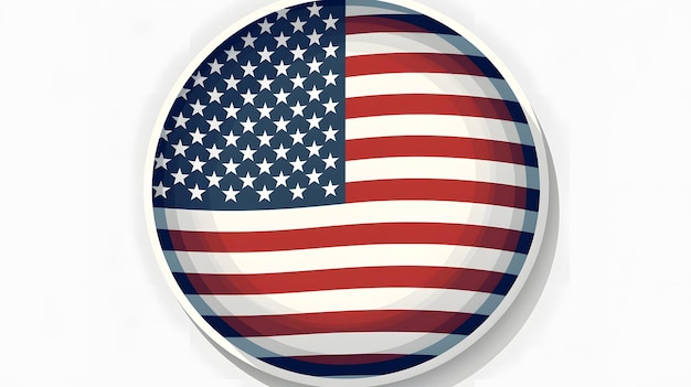 Foto a bandeira americana os estados unidos rondo