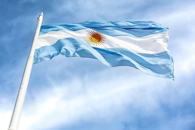 a bandeira argentina em Buenos Aires Argentina