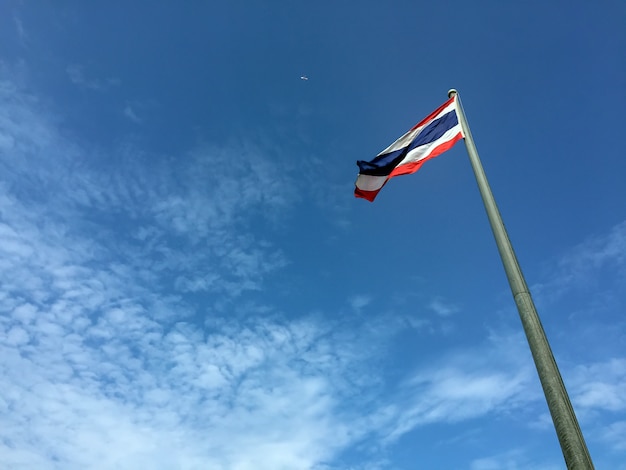 A bandeira nacional da Tailândia