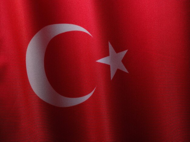 Foto a bandeira nacional da turquia foto