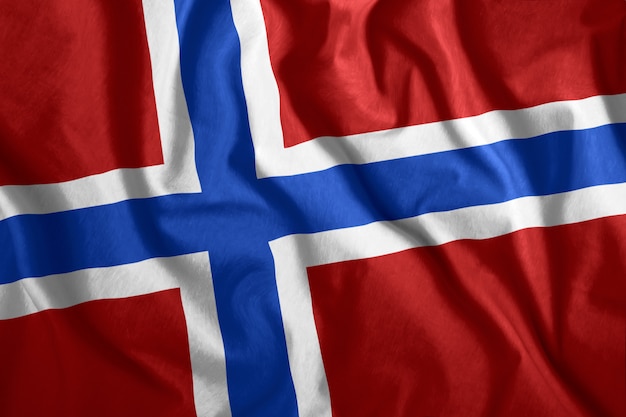 Foto a bandeira norueguesa