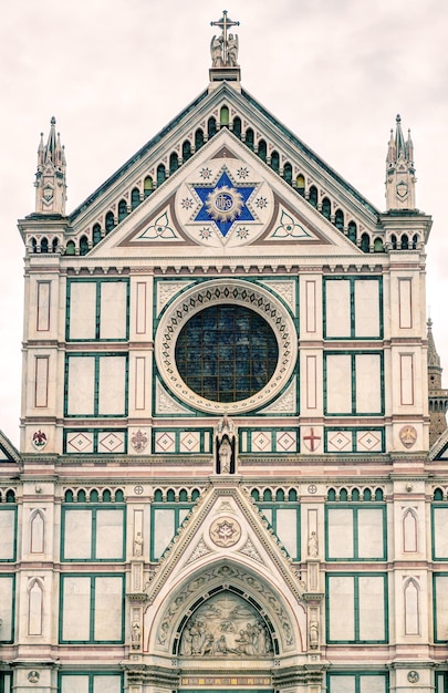 A basílica de santa croce em florença itália