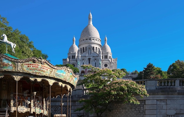 A basílica Sacre Coeur Paris França