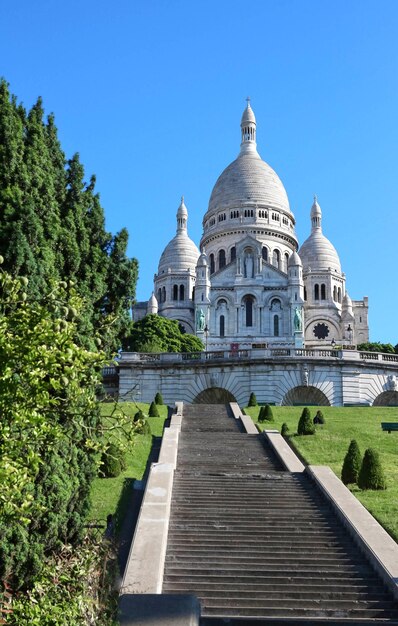 A basílica Sacre Coeur Paris França