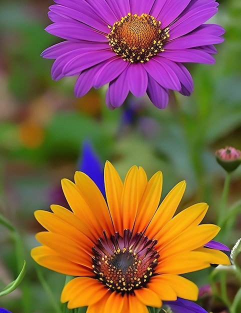 Foto a bela margarida africana gazania gazania neste mundo