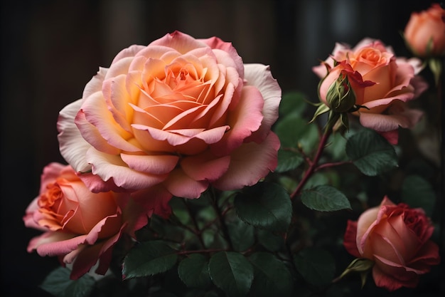 A beleza atemporal de uma rosa, um símbolo universal de emoção e elegância intrincada