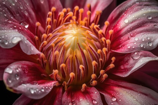 A beleza cativante de uma flor desabrochando capturada em impressionante fotografia macro