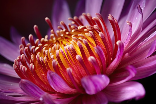 A beleza cativante de uma flor desabrochando capturada em impressionante fotografia macro