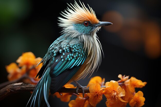 A beleza da ave do paraíso